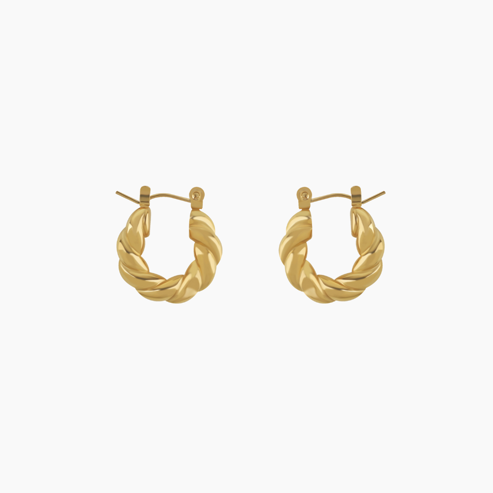 Twist Hoop Earrings