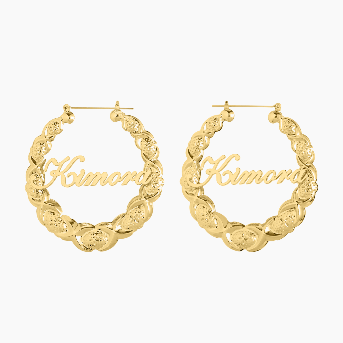 XOXO Name Hoop Earrings