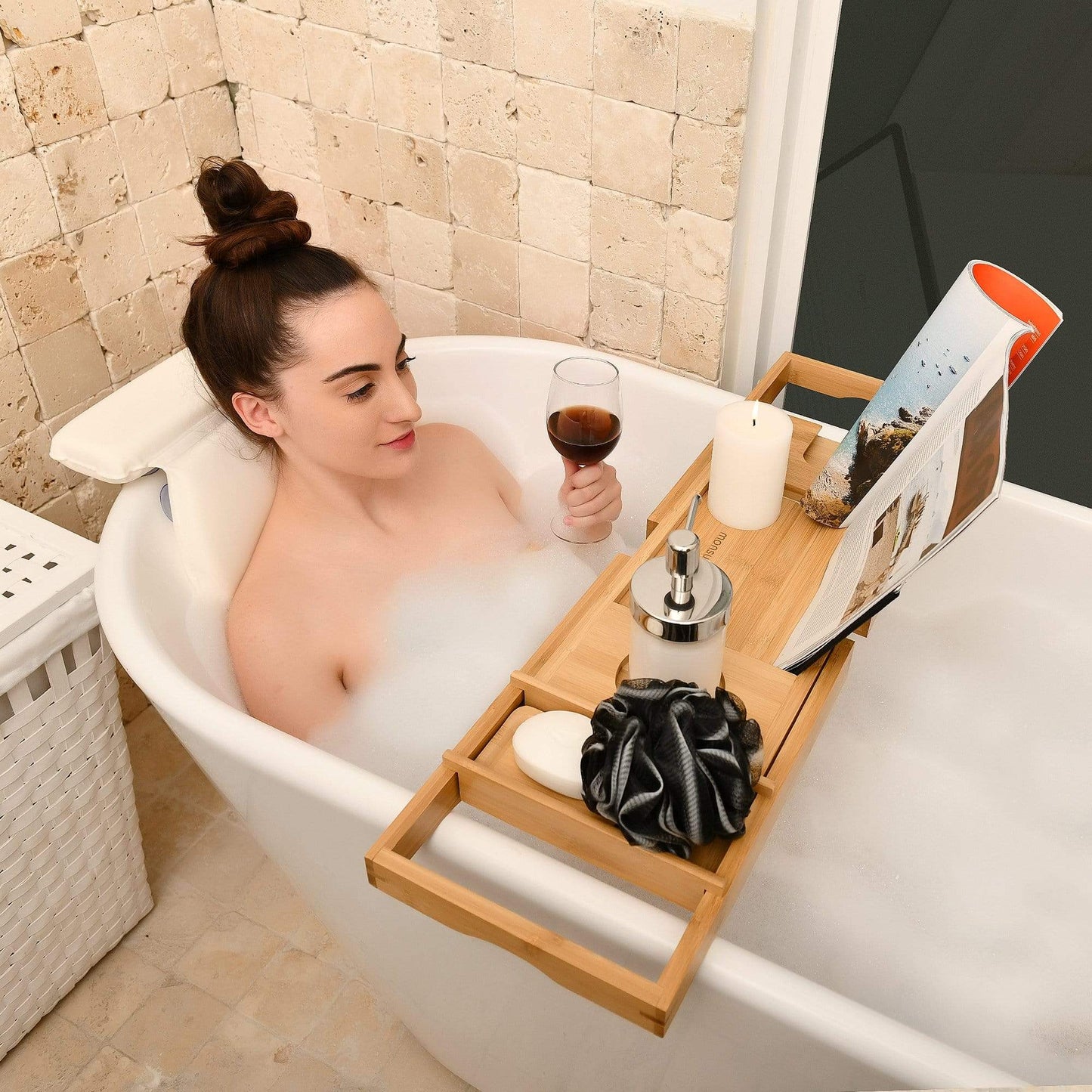 Bamboo Bathtub Tray