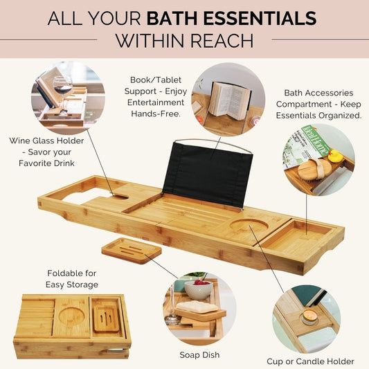 Bamboo Bathtub Tray