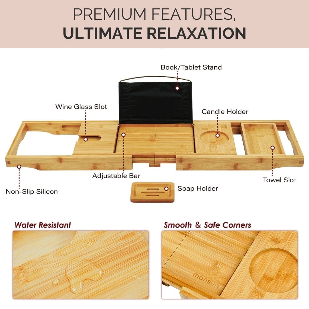 Bamboo Bathtub Tray